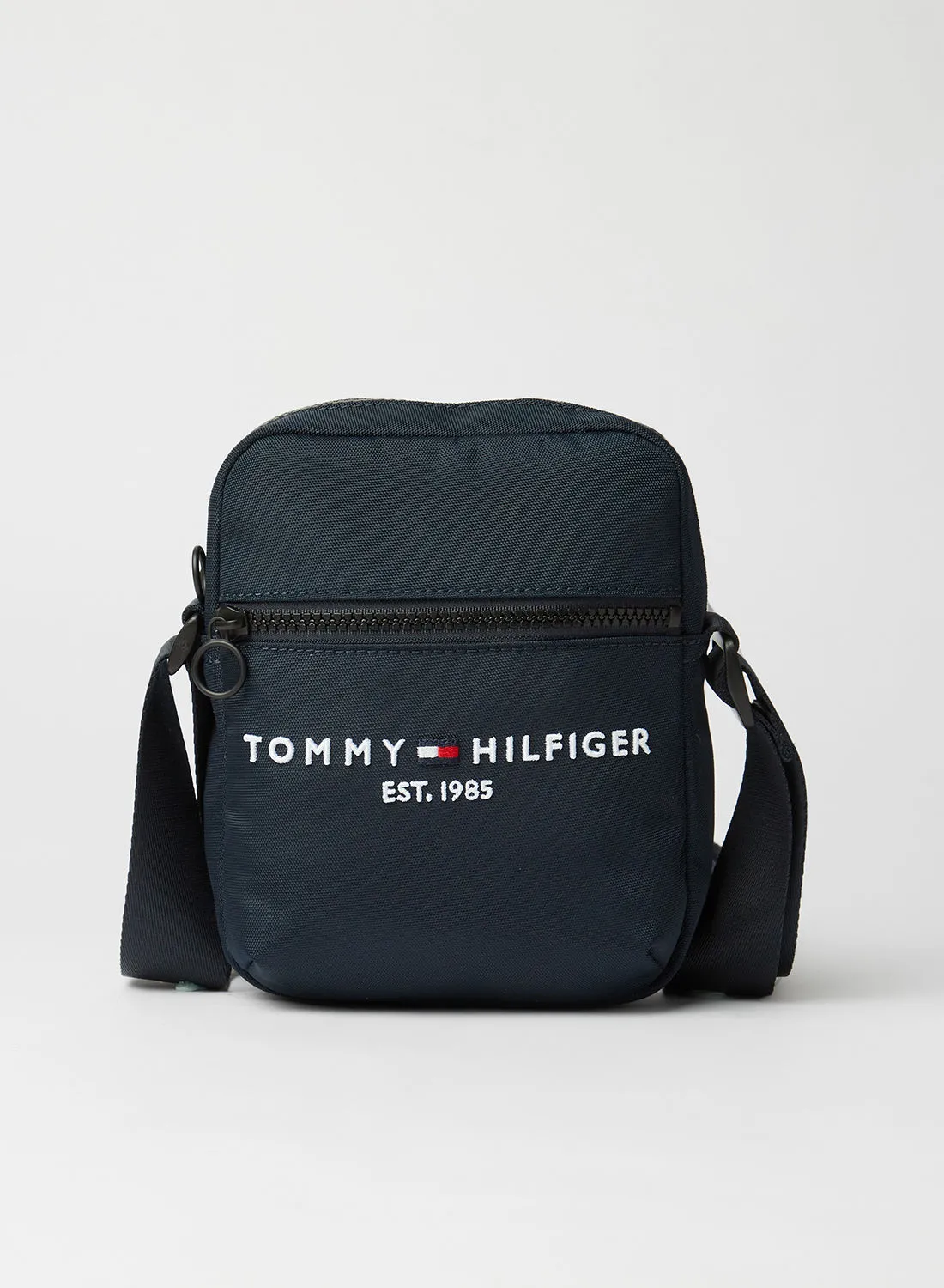 تومي هيلفيغر حقيبة مراسل صغيرة زرقاء اللون