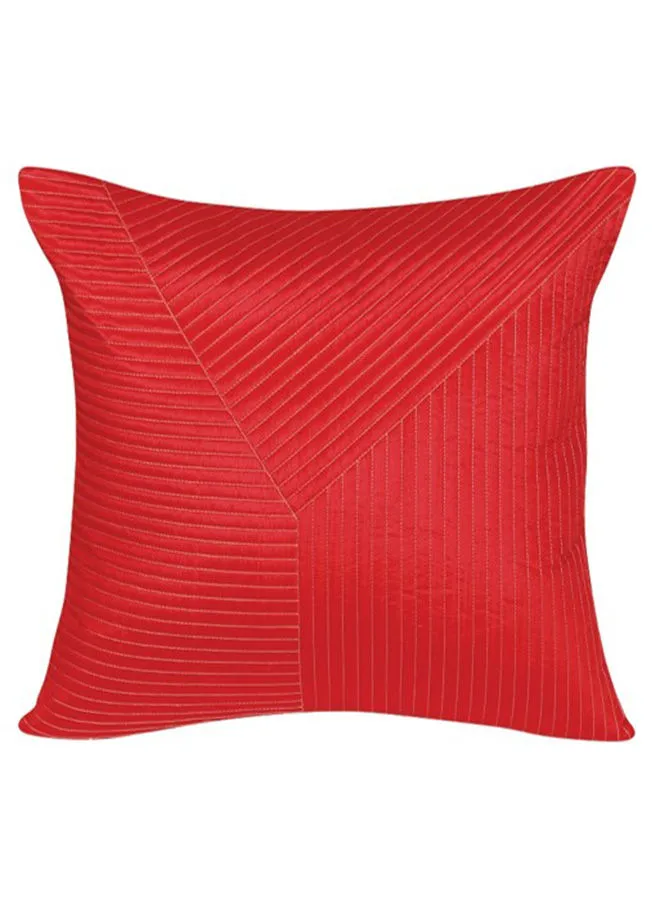 غطاء وسادة مزخرف جميل على شكل مربع مسقط أحمر 40X40 سم