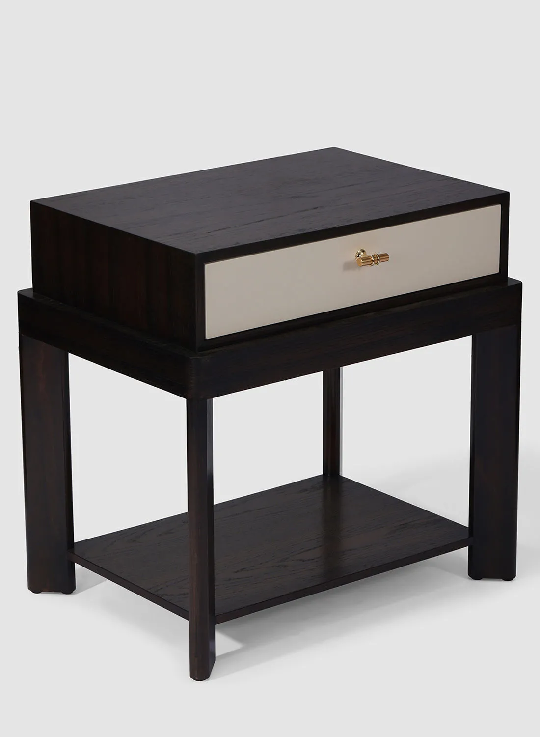 ebb & flow Bedside Table Luxurious - Size 600 X 500 X 600 Wood Dark Brown Nightstand Comdina - Bedroom Furniture