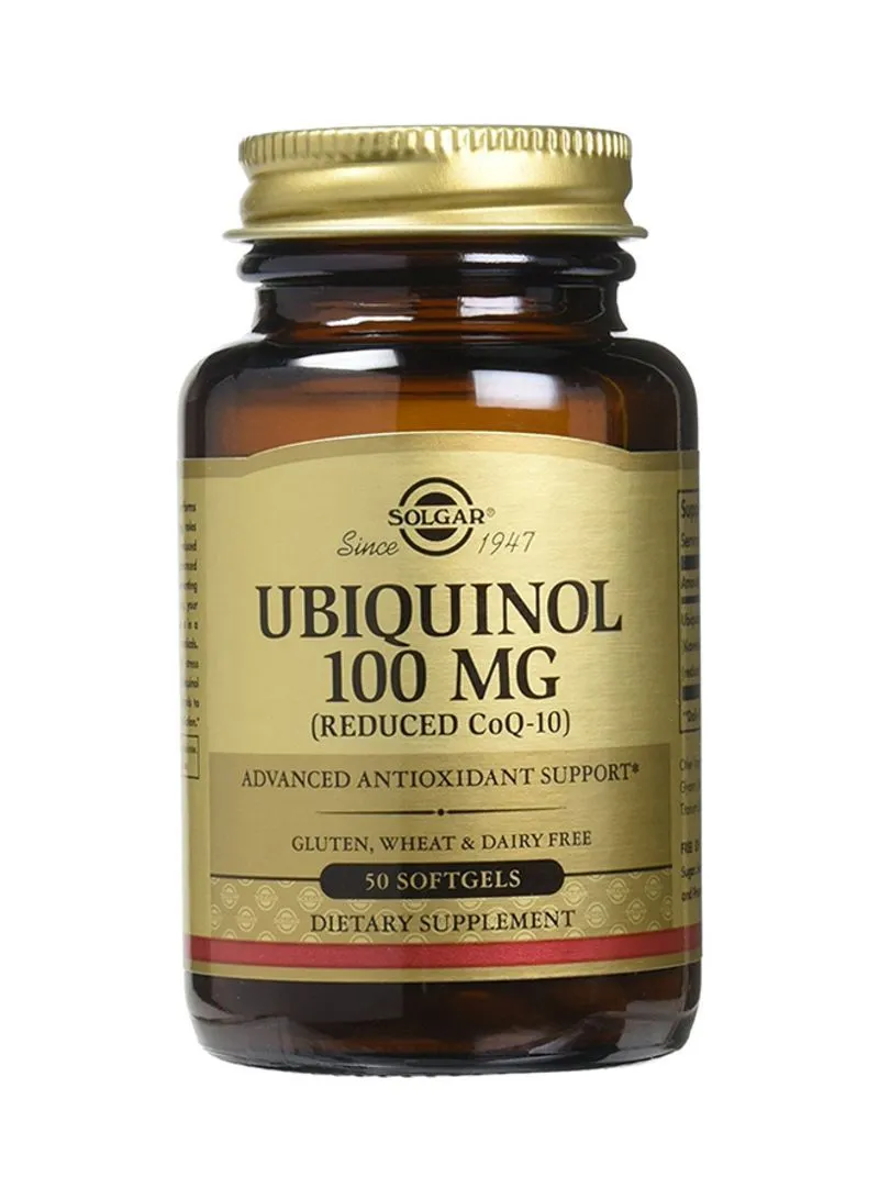 Solgar Ubiquinol Dietary Supplement 100mg - 50 Softgels