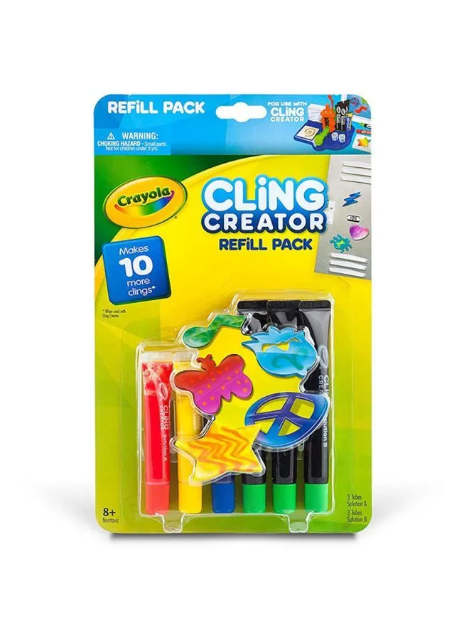 حزمة إعادة تعبئة Crayola Cling Creator