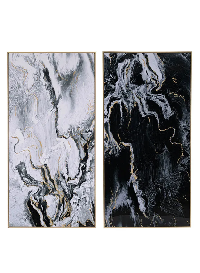 ebb & flow Wall Art Black  Unique Luxury Quality Material for the Perfect Stylish Home Black 90 X 4.5 X 185cm