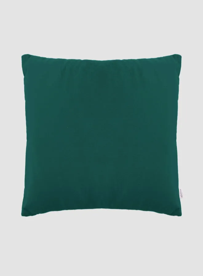 ebb & flow Velvet Solid Color Cushion, Unique Luxury Quality Decor Items for the Perfect Stylish Home Green 55 x 55cm