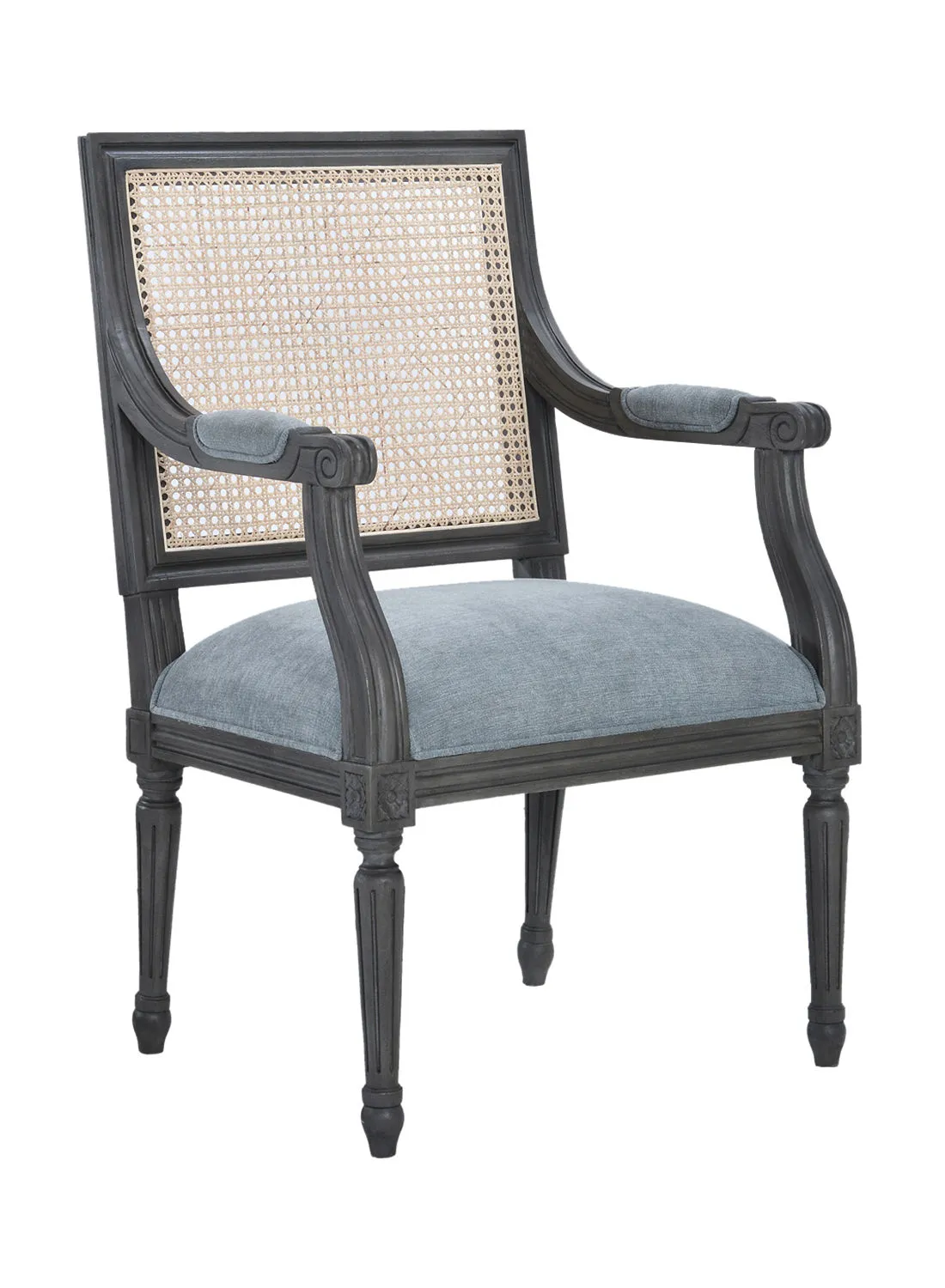 ebb & flow Dining Chair Luxurious - In Oak/Grey Wooden Chair Size 63.5 X 54.5 X 101