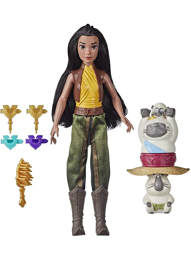 Disney Raya and the Last Dragon Raya's Adventure Styles, Fashion Doll 5.08x20.32x35.56cm