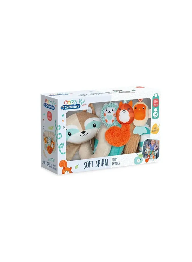 Clementoni Soft Spiral Happy Animal Toy