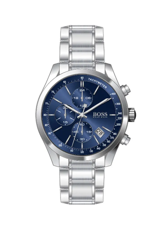HUGO BOSS Men's Grand Prix Stainless Steel Chronograph Wrist Watch 1513478