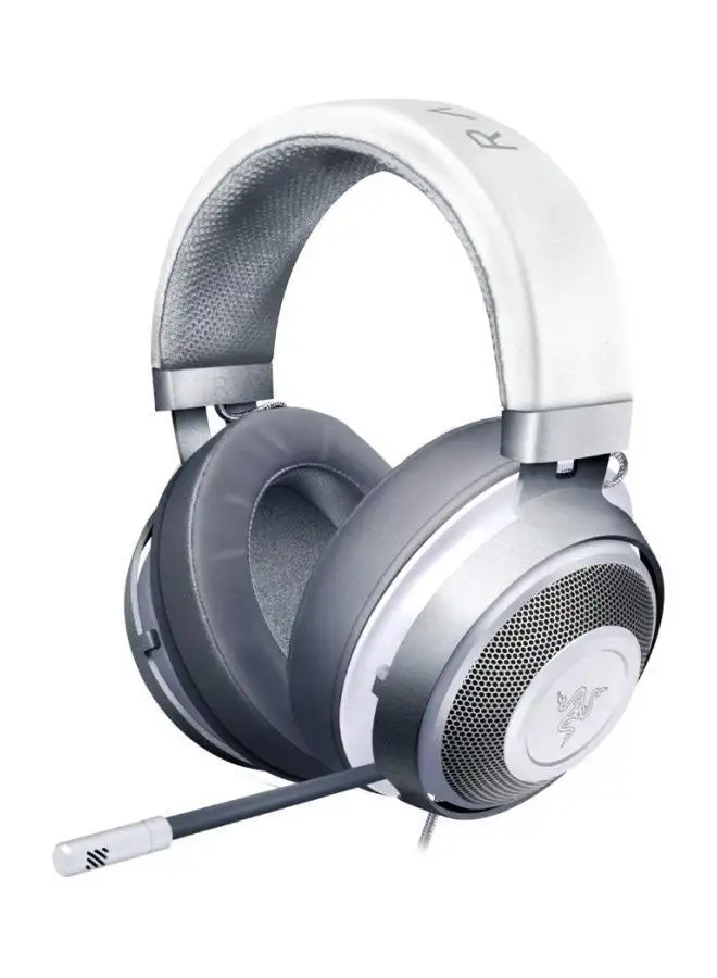 RAZER Kraken Multi-Platform Wired Gaming Headset - Clear & Powerful Sound, Thicker Headband Padding, Play Comfortably for Hours - Mercury White - RZ04-02830400-R3M1