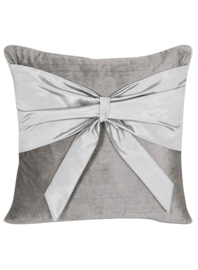 Hometown Square Shaped Decorative Cushion Cover Silver 40X40cm