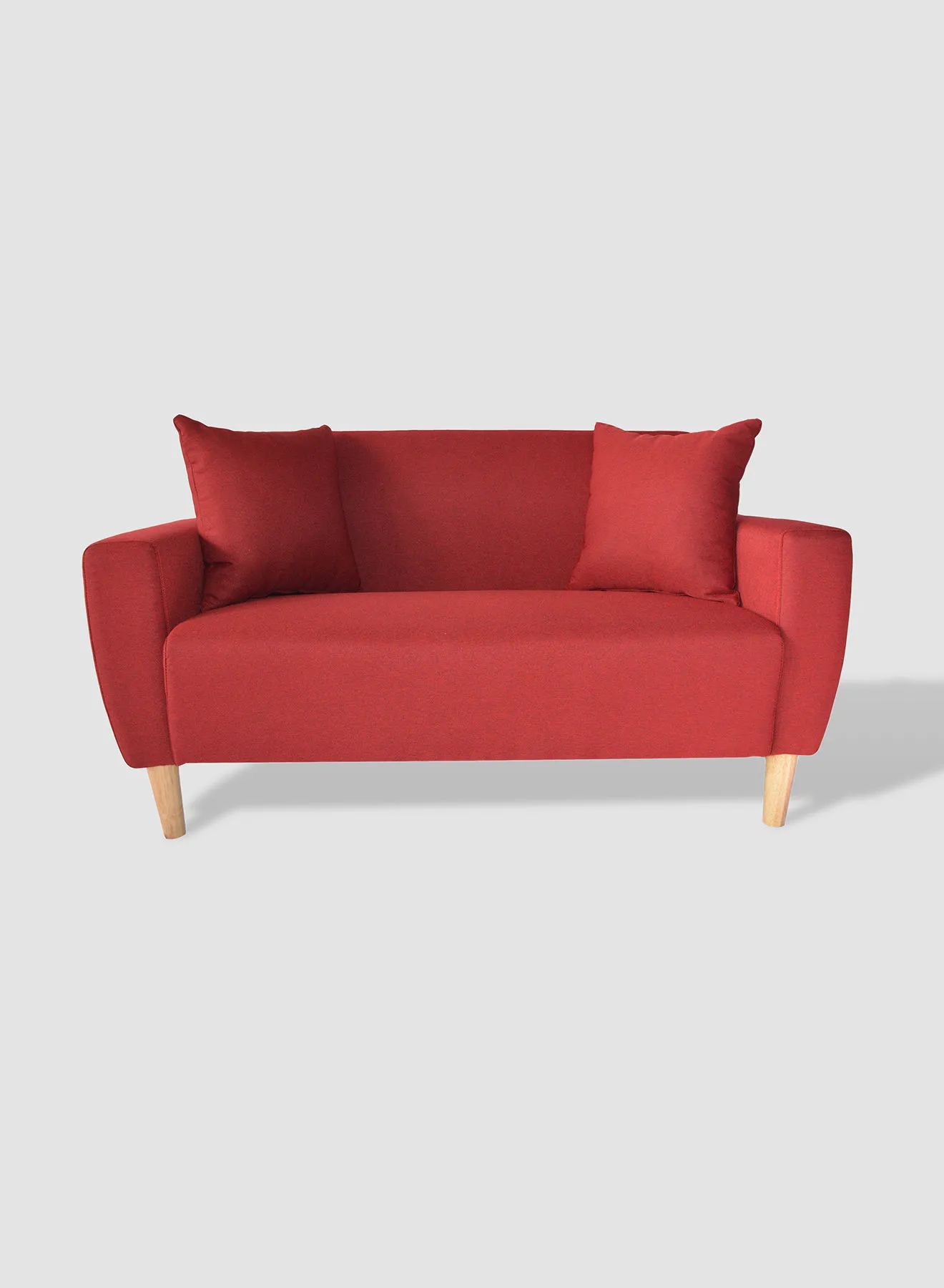 Amal Sofa Economical - Red Couch - 130 X 68 X 70 - 2 Seater Sofa Relaxing Sofa