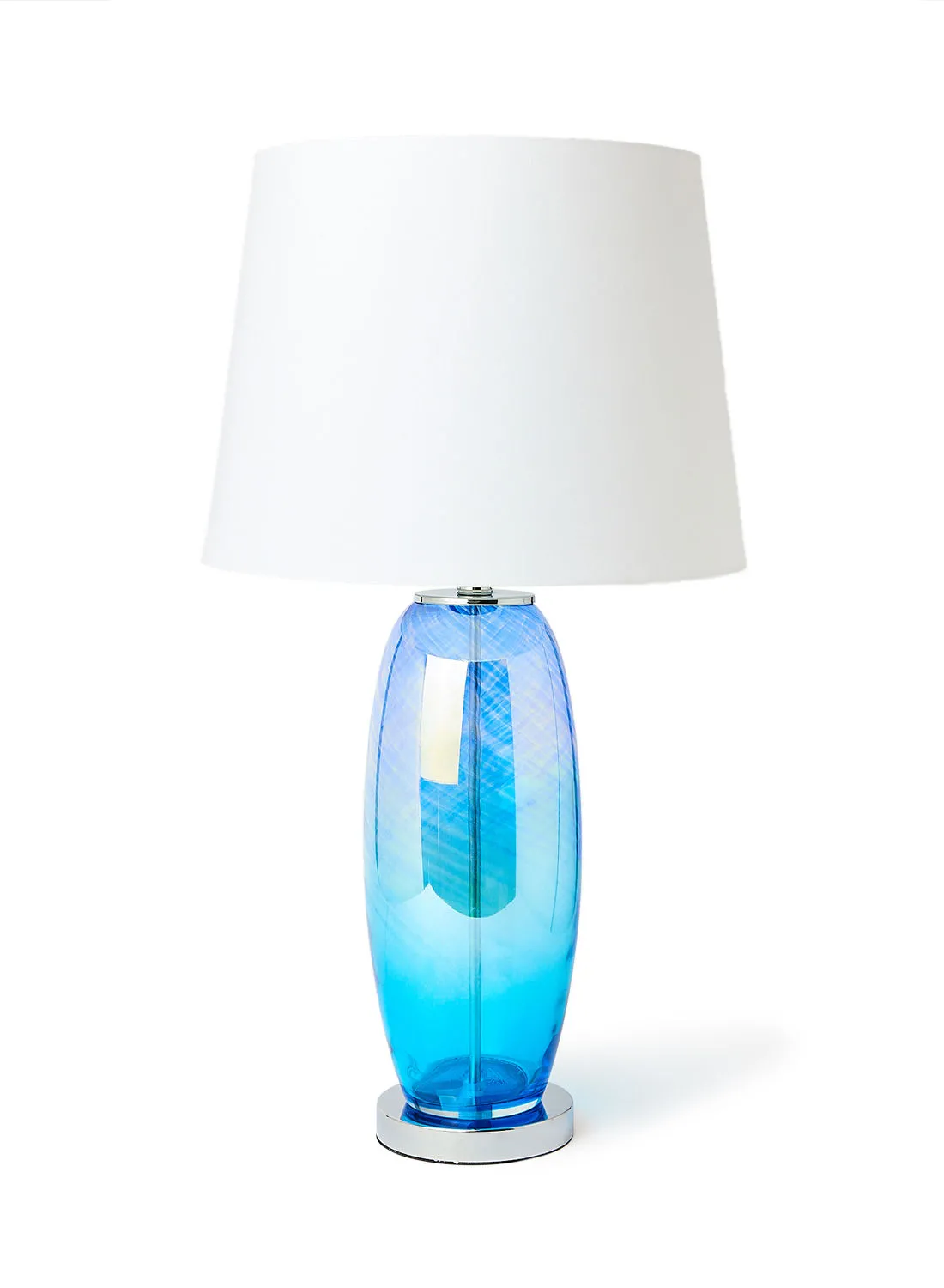 مصباح طاولة زجاجي أزور | مواد ذات جودة فاخرة فريدة من نوعها لعاكس الضوء للمنازل الأنيقة