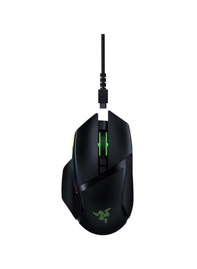 RAZER Basilisk Ultimate Hyperspeed Wireless Gaming Mouse - 20K DPI Optical Sensor, Chroma Lighting, 11 Programmable Buttons (Without Docking Charger) - Classic