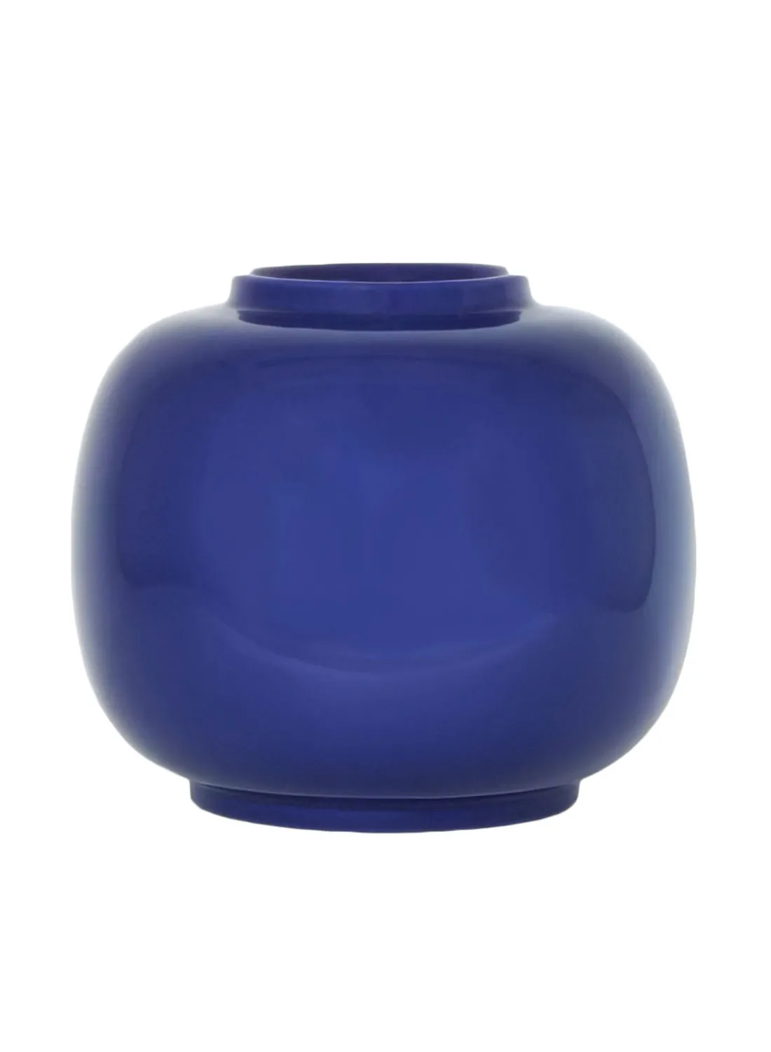 مزهرية خزفية كلاسيكية ذات شكل فني مذهل ، مواد ذات جودة فاخرة فريدة من نوعها لمنزل أنيق مثالي N13-011 أزرق 26.5 × 23.5 سم