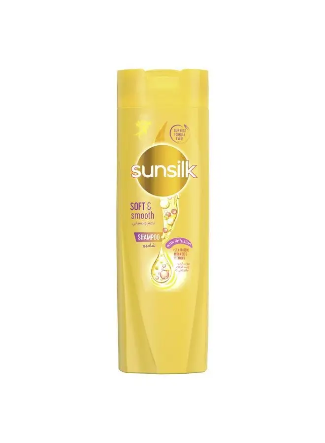 Sunsilk Soft And Smooth Hair Shampoo With Silk Protein Argan Oil And Vitamin C 200ml
