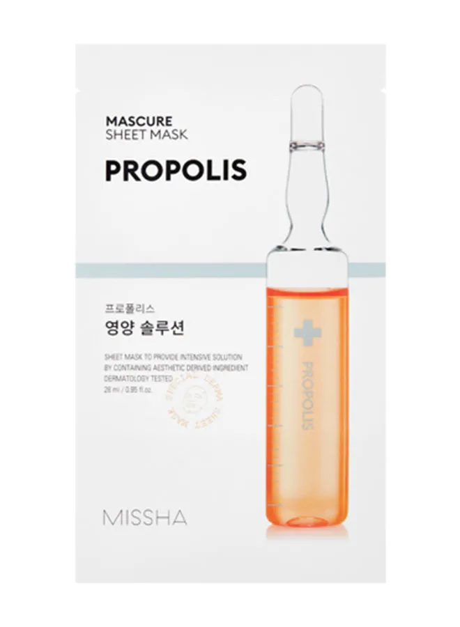 Missha Mascure Nutrition Solution Propolis Sheet Mask 28ml