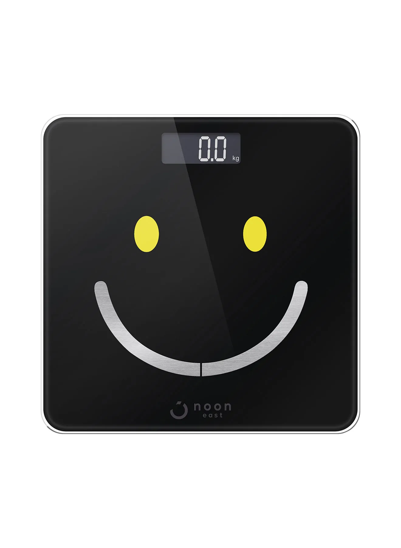 noon east Body Scale - Lcd Smart Scale Display 30X30 Cm Black Color - Balance Weight Scale