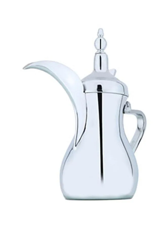 Alsaif Stainless Steel Arabic Coffee Dallah Flask Silver