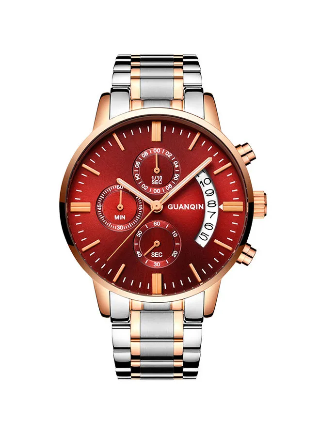 GUANQIN Men's Stainless Steel Analog+Digital Wrist Watch GS19053