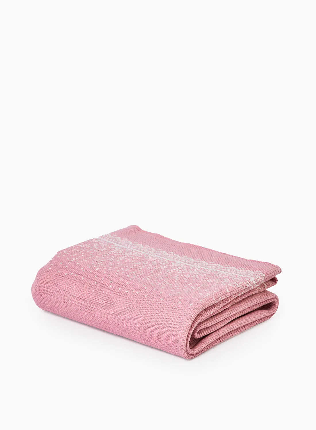 Noon East Lightweight Summer Blanket Single Size 430 GSM Soft Knitted All Season Blanket Bed And Sofa Throw 127x152 Cms Pink