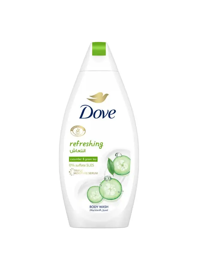 Dove Refreshing Body Wash Cucumber And Green Tea 500ml