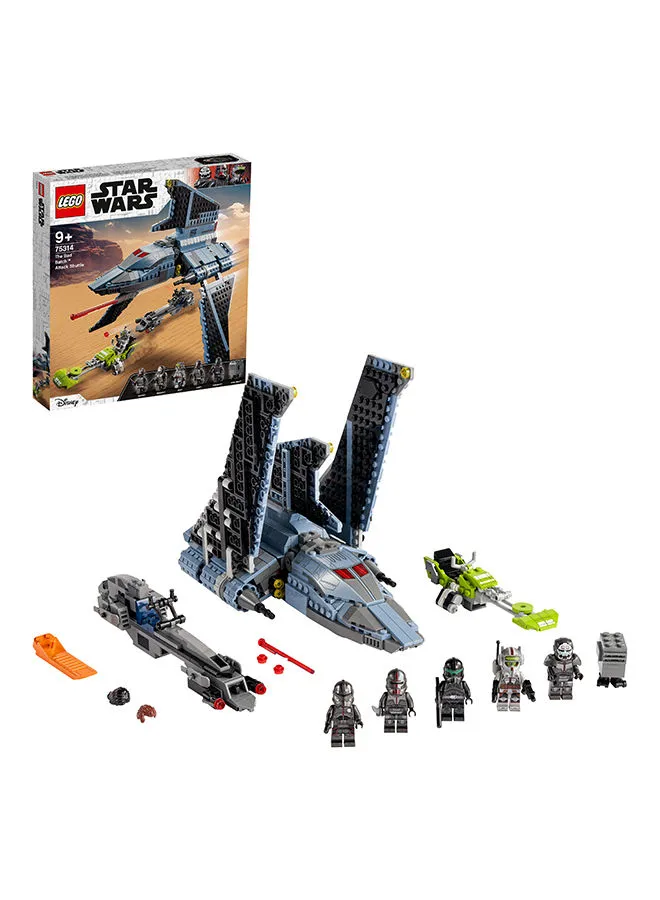 LEGO 75314 Star Wars The Bad Batch Attack Shuttle  Building Kit 969 Pieces 9+ Years