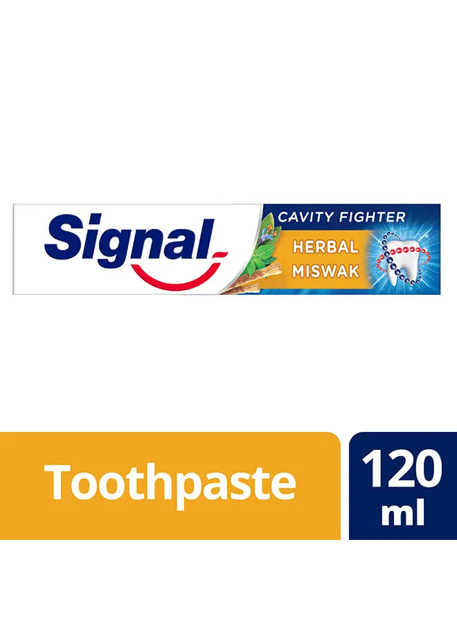 Signal Cavity Fighter Herbal Miswak Toothpaste 120ml