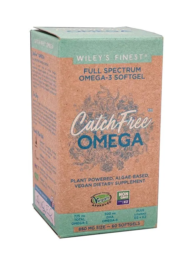 Wiley's Finest Catch Free Omega 3 850MG Softgel 60's