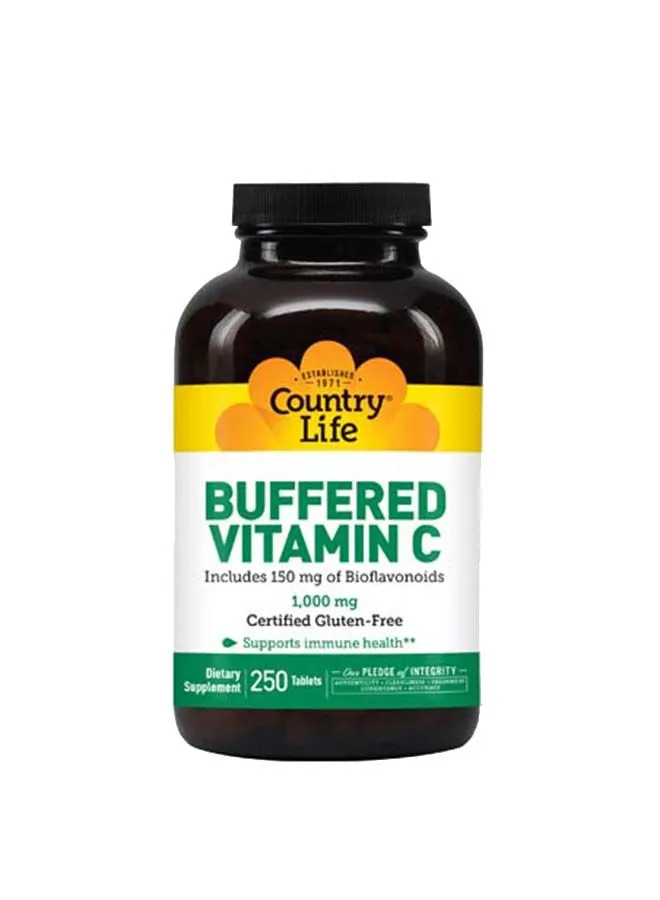 Country Life Buffered Vitamin C 1000 mg Tablets 250's