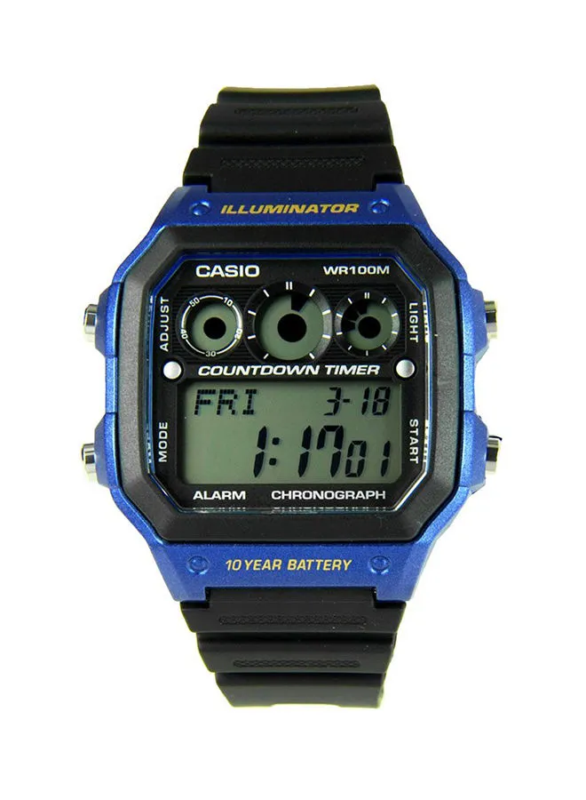 CASIO Boys' Resin Digital Wrist Watch AE-1300WH-2AVDF - 42 mm - Black