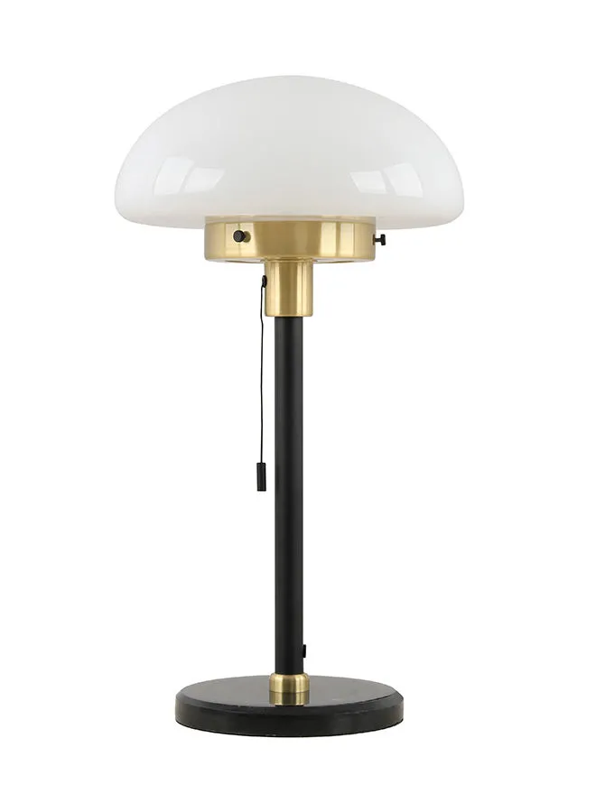 ebb & flow Elegant Style Table Lamp Unique Luxury Quality Material for the Perfect Stylish Home HN2414 Sand black+Satin brassed+White 30.6*30.6*55cm