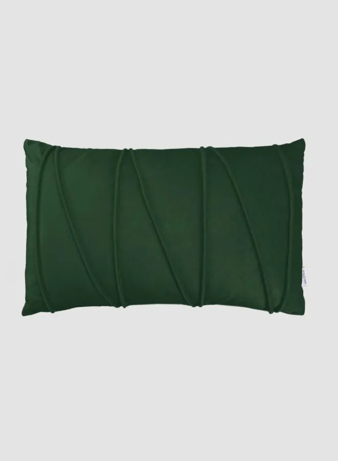 ebb & flow 3D Velvet Cushion  II,Unique Luxury Quality Decor Items for the Perfect Stylish Home Green 30 x 50cm
