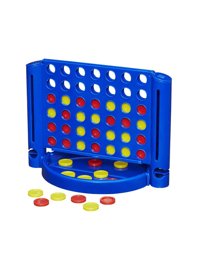 Hasbro Connect 4 Grab And Go Game Portable 2-Player Game Fun Travel Game For Kids Ages 6 And Up 2 Players