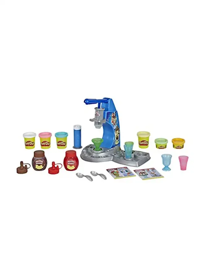 Hasbro Play-Doh Kitchen Creations Drizzy Ice Cream Playset Featuring Drizzle Compound And 6 Non-Toxic Play-Doh Colors 8.1x27.9x21.6cm