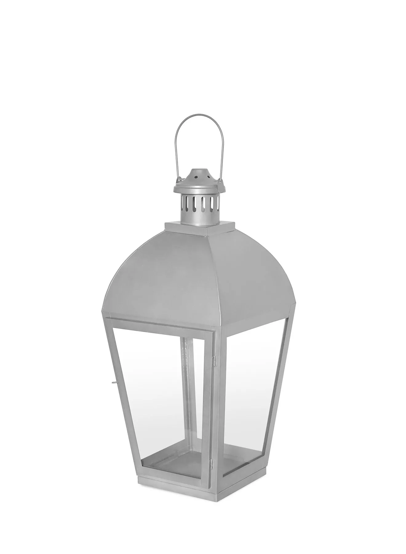 ebb & flow Modern Ideal Design Handmade Lantern  Unique Luxury Quality Scents For The Perfect Stylish Home Silver 17.15X17.15X54centimeter