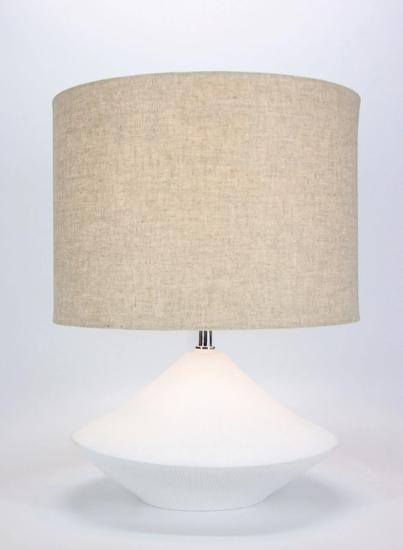 ebb & flow Ole Porcelain Table Lamp | Lampshade Unique Luxury Quality Material for the Perfect Stylish Home D152-56 White 35 x 35 x 46