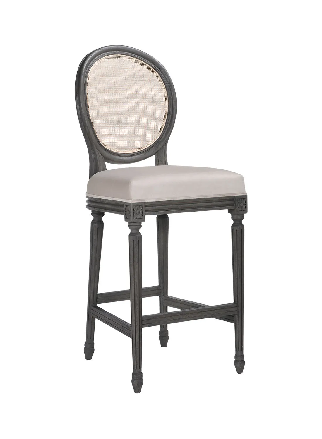 ebb & flow Stool Luxurious - In Oak/Pink Wooden Chair Size 50 X 62 X 126