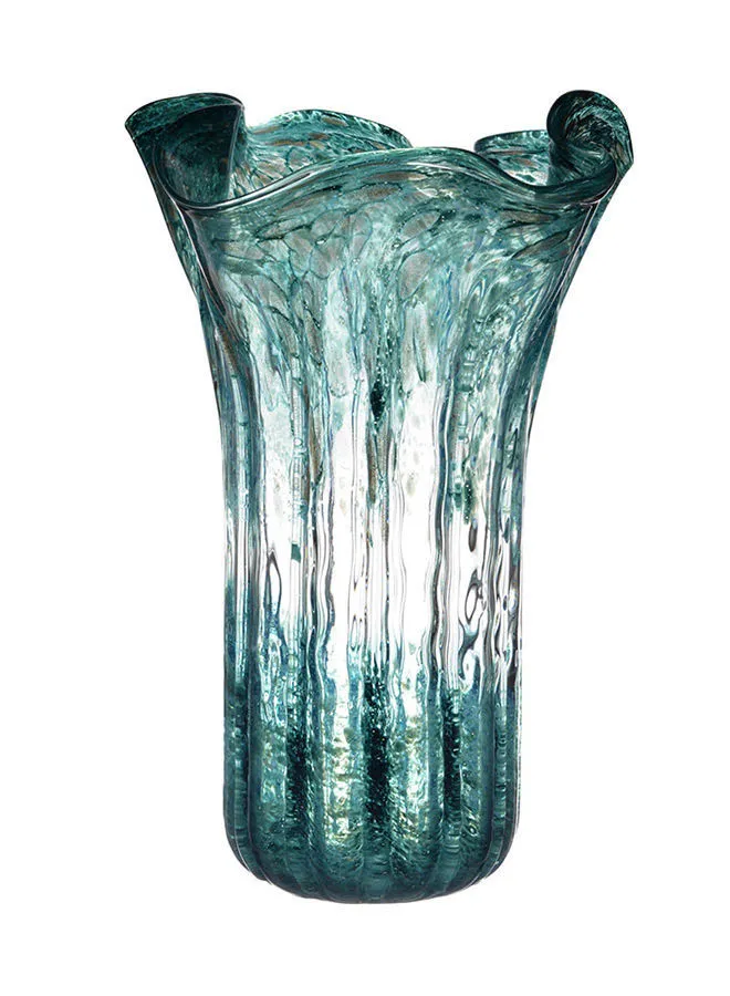 ebb & flow Modern Ideal Design Flower Vase Teal Unique Luxury Quality Material For The Perfect Stylish Home Teal 23 X 23 X 37cm