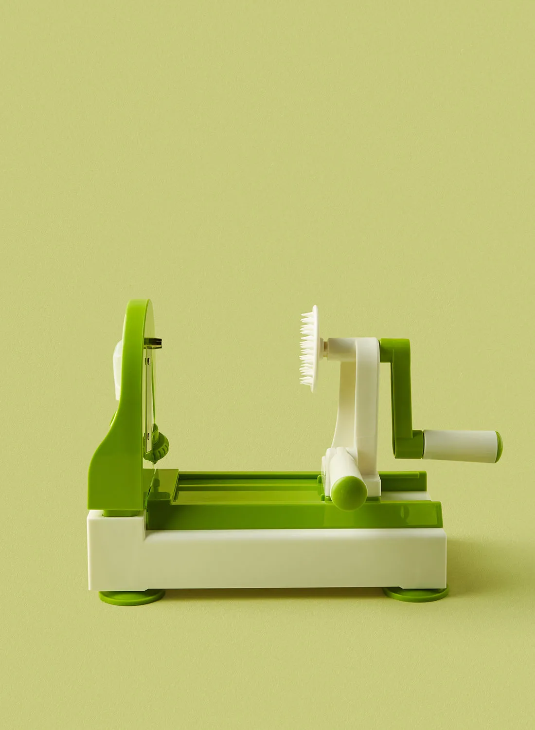 noon east Spliralizer - Manual - And Vegetables - Kitchen Accessories - Kitchen Tool - Fruits - Vegetable Slicer - Green/White