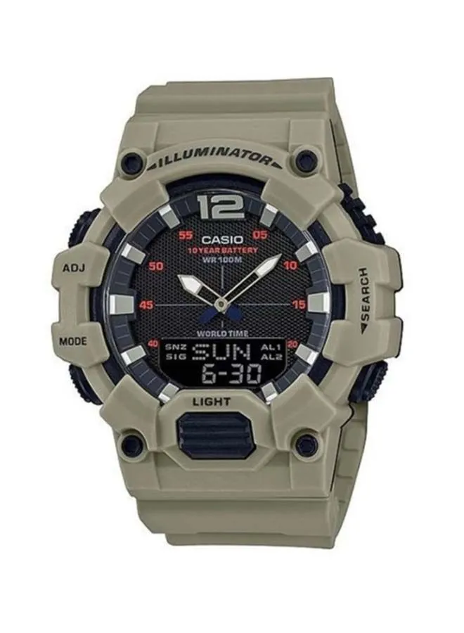 CASIO Men's Youth Water Resistant Analog & Digital Watch HDC-700-3A3VDF - 53 mm - Green