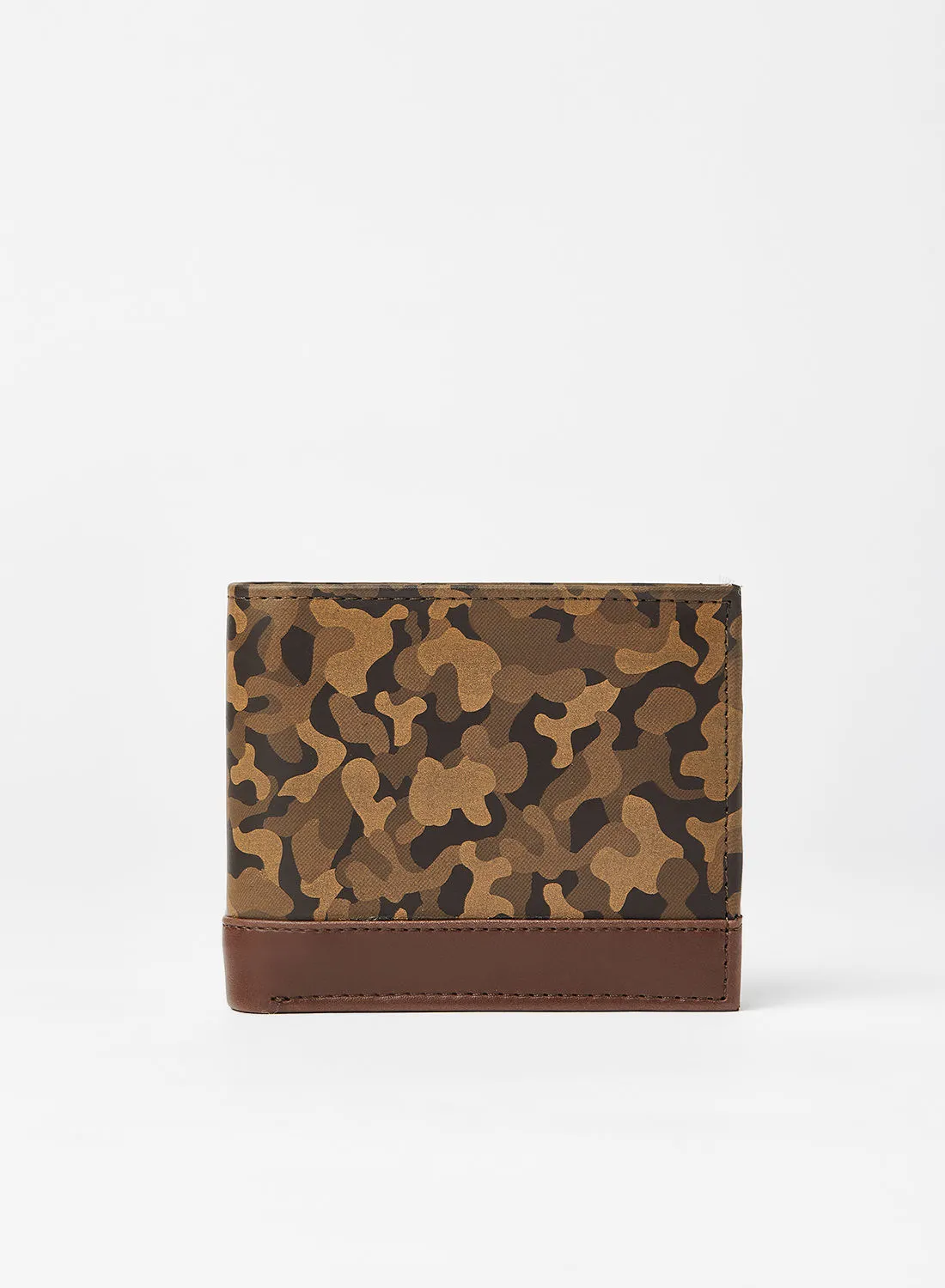 STATE 8 Camouflage Print Wallet Brown