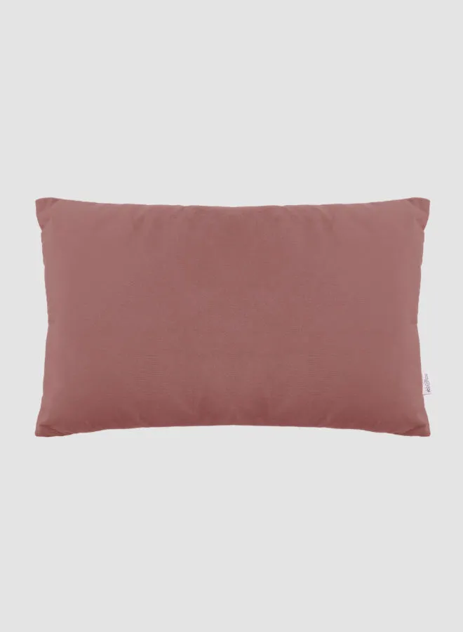ebb & flow Velvet Solid Color Cushion, Unique Luxury Quality Decor Items for the Perfect Stylish Home Pink 30 x 50cm