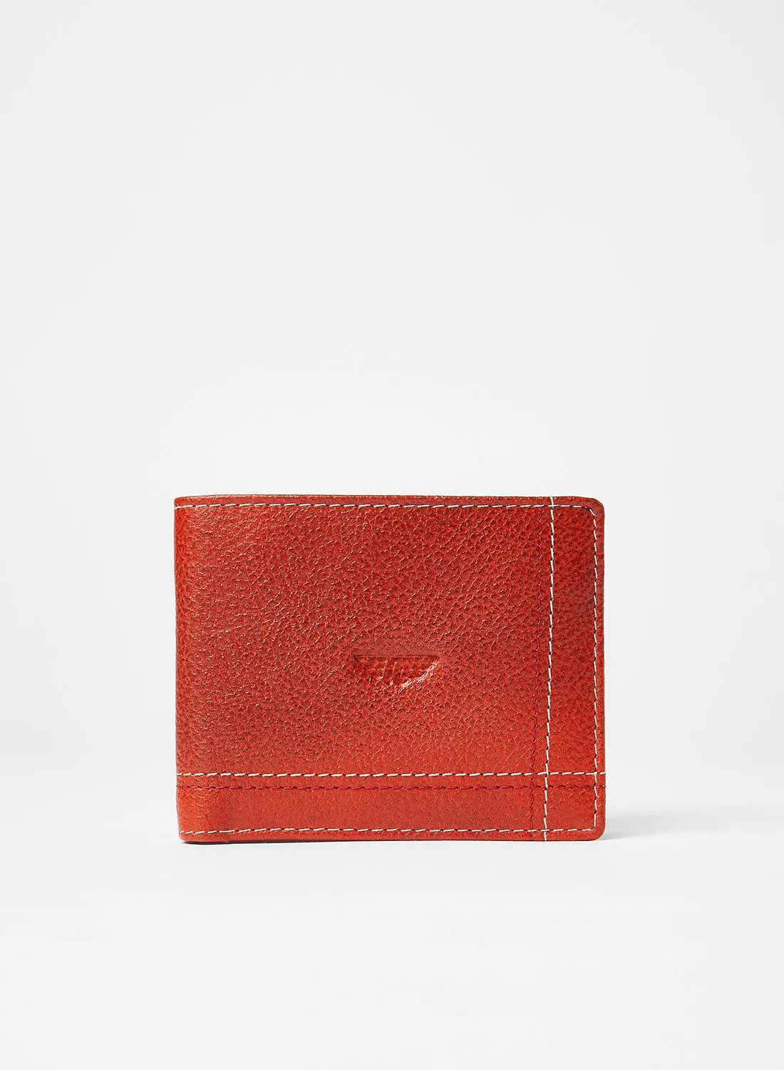 محفظة قابلة للطي كاجوال تيب أحمر بني أحمر