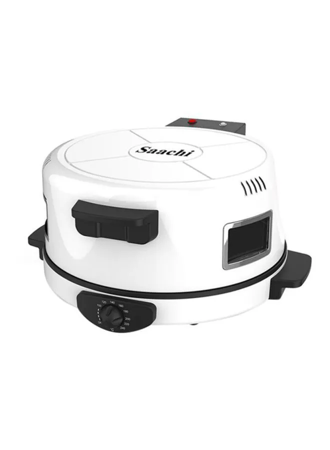 Saachi Roti/Tortilla/Pizza Bread Maker with a Viewing Window, Adjustable Temperature Control and Heat Settings 2200 W NL-RM-4980G-WH White