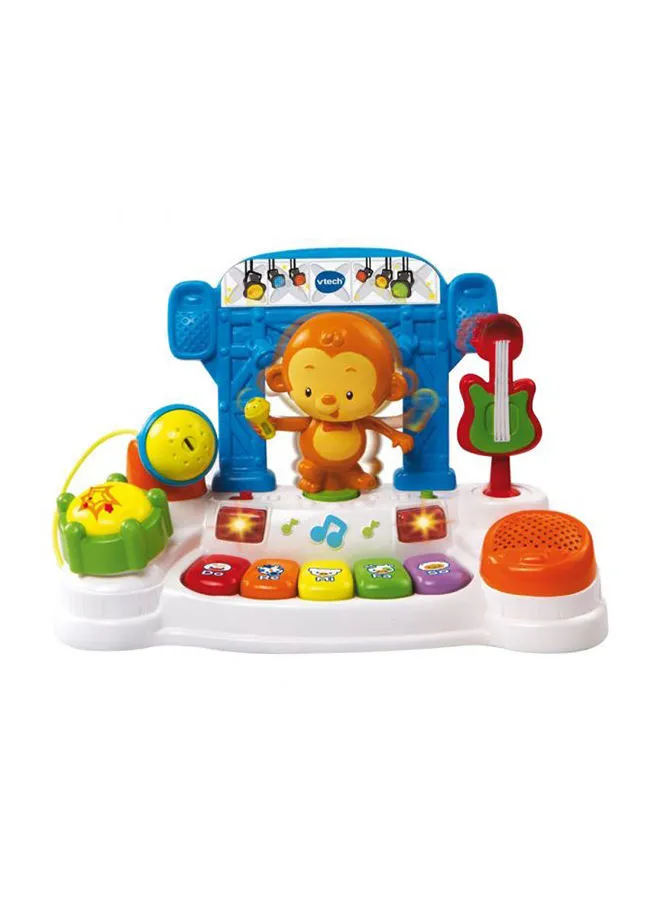 vtech Dancing Monkey Piano for 12-36 Months - VT80-145703(Assorted) 28x35x13.3cm