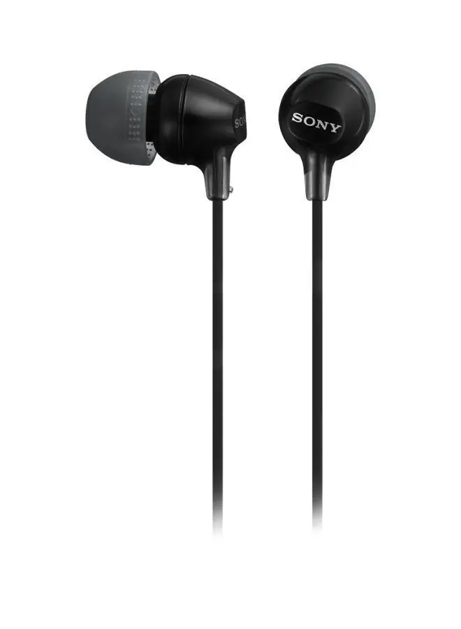 Sony MDR-EX15AP In-ear Wired Headphones with Mic and Line Control Black