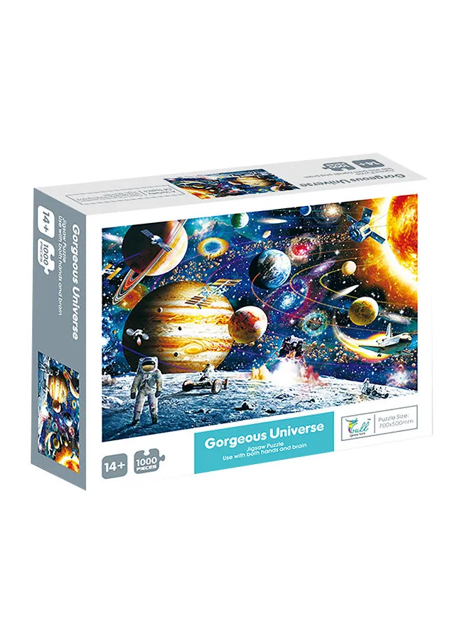QIHAN 1000-Piece Universe Jigsaw Fun Puzzle Stress Relief Early Education Development Toy Set 700x500mm