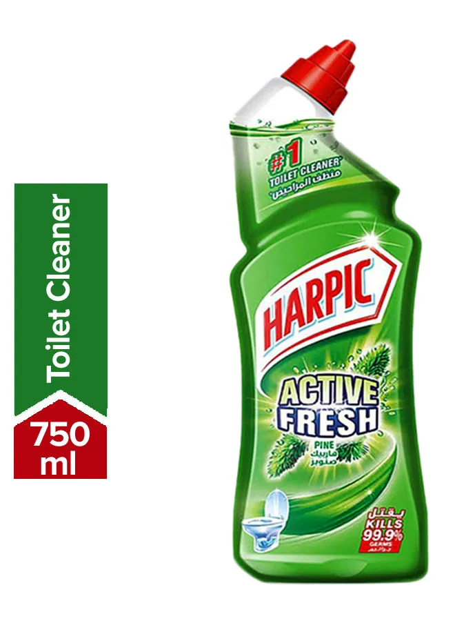Harpic Active Fresh Liquid Toilet Cleaner, Pine 750ml