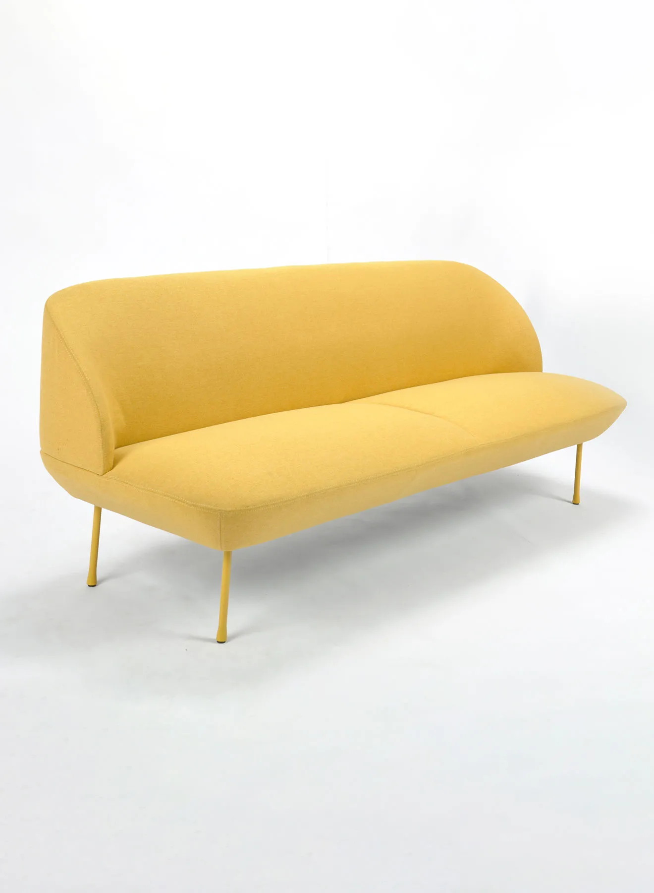 Switch Sofa - Upholstered Fabric Yellow Couch - 200 X 73 X 78 - 3 Seater Sofa Relaxing Sofa