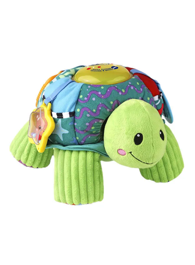 vtech Peek And Play Turtle Toy for 3+ Months - 80-501603 11x31x30cm