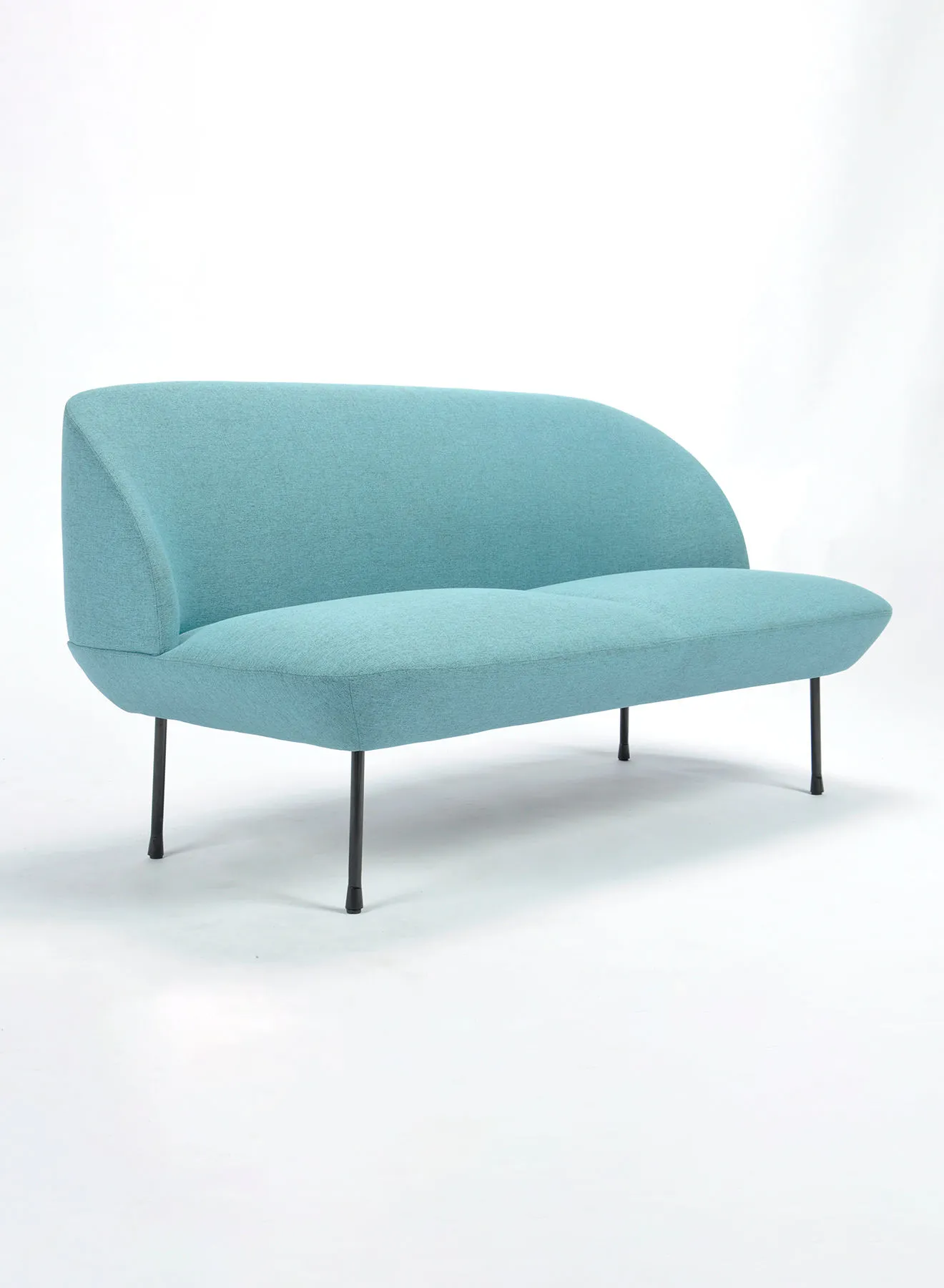 Switch Sofa - Upholstered Fabric Blue Couch - 152x72x76 cm - 2 Seater Sofa Relaxing Sofa